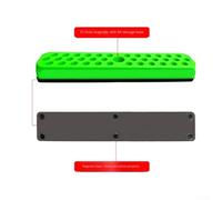 Yhenlovtt 36 organizer magnetico per punte da trapano con codolo esagonale da 1/4", diametro 6 mm, con base gommata, plastica resistente, verde