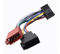 Yhenlovtt Abs resistente per un facile Andplay 20 pin Iso cavo adattatore connettore DIN cavo di alimentazione per auto e sistema stereo compatibile con la maggior parte delle teste audio del veicolo