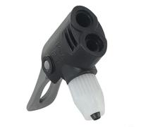 Yhenlovtt Adattatore a clip per ugello pompa bicicletta per valvole - pompa a doppia testa per pompa di gonfiaggio dell'aria parte di ricambio per tutte le biciclette