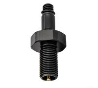 Yhenlovtt Adattatore valvola aria ammortizzatore posteriore per ammortizzatori IFP pistone, lega di alluminio 7075, attacco pompa leggero, lunghezza 34 mm, peso 4,3 g (nero) (rosso)