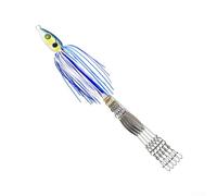 Yhenlovtt Alabama - Ombrello Spinner per spigola, 18 g, con 5 bracci più M 22 cm, multifilo compatibile con lame Stripers da pesca in silicone salice (4)
