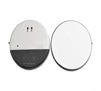 Yhenlovtt Allarme a vibrazione ultra sottile per porte e finestre con sirena in vetro da 130 dB, design compatto, sensore di rilevamento intrusi affidabile (2 pezzi)