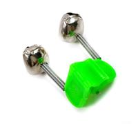 Yhenlovtt Allarme per morso di pesce per pesca notturna con doppia campana per canna da pesca con allarme con volume regolabile e layout impermeabile per pesca in mare e pesca grossolana