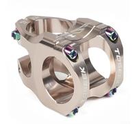 Yhenlovtt Attacco manubrio in lega per bicicletta, lunghezza 35 mm, per forcella da 1-1/8 pollici e manubrio da 31,8 mm, per manubrio corto lavorato a CNC, per MTB DH AM Enduro, per bici da strada XC