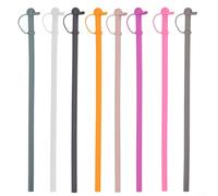 Yhenlovtt Bicchieri in silicone personalizzabili, lunghezza morbida, 31 cm, riutilizzabili, flessibili, cannucce lunghe per bicchieri di ricambio, 8 pezzi