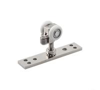 Yhenlovtt Binario pieghevole per porta scorrevole, sistema di pulegge in nylon e lega di zinco con capacità di carico di 40 kg, adatto per porte spesse 20-50 mm per casa/hotel