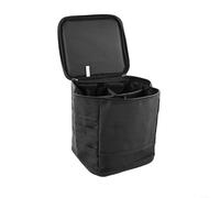 Yhenlovtt Borsa da campeggio resistente per le tue attrezzature da esterno, grande capacità per stufe, lampade e contenitori in poliestere, Come da immagine, Nero