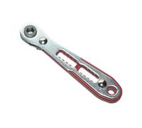 Yhenlovtt Chiave a cricchetto compatta con attacco esagonale per punte da 1/4", comoda conservazione e facile cambio di direzione (1 chiave)