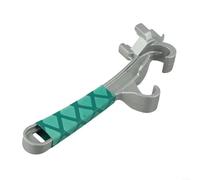 Yhenlovtt Chiave a tappo 3 in 1 per fusti in acciaio e plastica da 10-55 galloni, strumento di apertura del coperchio in lega di alluminio, compatibile con lattine da 5 e 3/4 pollici, ergonomico per