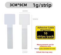 Yhenlovtt Clip portacavi per la gestione dei cavi, in nylon, montabili, 28 x 90 mm, supporto resistente per casa, ufficio, officina (confezione da 10 e 20 pezzi) (bianco, 10 pezzi)