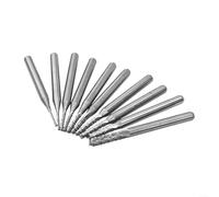 Yhenlovtt CNC End Mill Router Bit 0 8mm 3 175mm Diametro Carburo Con 18 Gambo Per PCB E Acrilico Fresatura 10pcs Strumenti Professionali