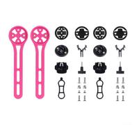 Yhenlovtt Computer per bici da strada per Garmin, Cat Eye, per Bryton, staffa di estensione per manubrio in nylon con adattatore, confezione da 2 (2 pezzi rosso)