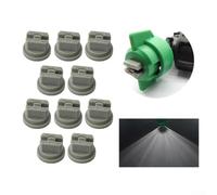 Yhenlovtt Confezione da 10 ugelli spray a ventaglio per spruzzatore da giardino, ugello atomizzatore con design antigoccia, compatibile con spruzzatori a zaino e braccio, rosso, giallo, blu, verde