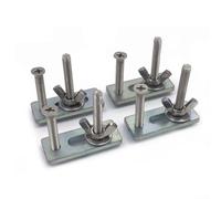 Yhenlovtt Confezione da 4 morsetti a T M6 per macchine router CNC, compatibili con 3018/MX3/PROVer 1810, set di fissaggio regolabile per incisione e fresatura del compensato