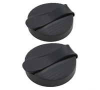 Yhenlovtt Coperchi di ricambio durevoli per bicchieri da ampolla per buone stagioni, set di coperchi ermetici riutilizzabili per insalata, tappo a scatto in plastica per condimenti, 2 pezzi (è nero)