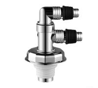 Yhenlovtt Copertura per pavimento della lavastoviglie con guarnizione in silicone ABS cromato, tipo T, tipo Y, compatibile con autom, a prova di odore (tipo F)