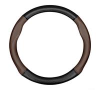 Yhenlovtt Coprivolante per auto in pelle napa antiscivolo con migliorato, misura 40 cm, per Sedona Corolla Yaris CH-R Prius - nero (C)