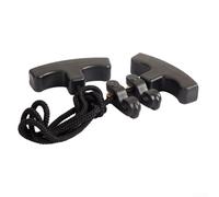 Yhenlovtt Corda per balestra e 17 m regolabile peso piuma tiro con l'arco design in nylon con doppie maniglie corda in gomma compatta riduzione del peso di estrazione