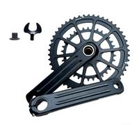 Yhenlovtt Corona in alluminio per bicicletta avente 165 mm per 34t50t Hollow strada integrata per pedivella bici 24 mm Asse in lega 9 o 10 o 11 velocità trasmissione (senza movimento centrale)