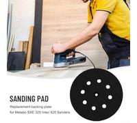 Yhenlovtt Cuscinetto abrasivo da 125 mm per levigatrice Metabo SXE 325 Intec 425, piastra di supporto a 8 fori con gancio e, compatibile con lucidatrici orbitali e levigatrice orbitale casuale