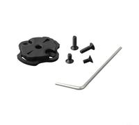 Yhenlovtt Cyc Computer Mount Adapter Flash Compatibile Avere per Staffa Luce Nero Plastica Acciaio per Bicicletta Ciclo per Accessorio