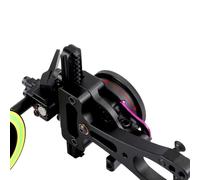 Yhenlovtt Destra Lega Singolo con Tiro Con L'arco Mirino Micro Compound 4way per Regolabile per Giù Sinistra Ago Alluminio Rapido Verticale Compatibile