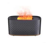 Yhenlovtt Diffusore di oli essenziali con luci notturne a 7 colori e umidificatore con spegnimento automatico, 160 ml (nero)