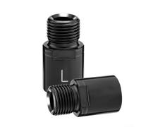 Yhenlovtt Estensore per pedali per mountain bike, 20 mm, spaziatura più ampia per pedivella, estensione asse in acciaio cromato CNC con chiave da 15 mm/18 mm, coppia leggera da 54 g (nero)