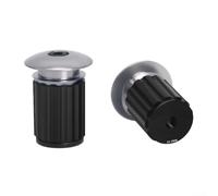 Yhenlovtt Estremità del manubrio in lega di alluminio per mountain bike, bici da strada, bici pieghevoli e Fixie, compatibile con MTB, installazione con serraggio a vite (Ti)