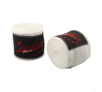 Yhenlovtt Fasce per le mani da boxe, per kickboxing, sport, MMA, Muay, traspiranti, per thai, taekwondo e allenamento, 3 m, in cotone, assorbe il sudore (bianco)