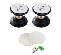 Yhenlovtt Fermaporta silenzioso anti-collisione per rimorchi da viaggio, senza foratura, composizione in ABS, clip magnetica per camper e furgoni (nero)