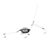 Yhenlovtt Gabbia da pesca per esche da 20 g/30 g/40 g/60 g/70 g, contenitore ponderato per pesca alla carpa, con 8 ami compatibile con Pe (20 G)