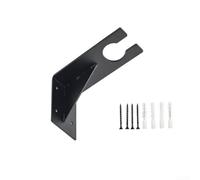 Yhenlovtt Gancio per decespugliatore da parete per garage resistente, in ferro nero, supporto per attrezzi da giardino per accessori per decespugliatore, 10,2 x 19,2 cm