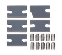 Yhenlovtt Gap for Fin Box Repair and - Fill 5 Pack con bulloni in plastica per la regolazione della tavola da surf Kit di compatibilità per pinne da surf Fcs2 (blu scuro)