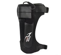 Yhenlovtt Guaina per coltello da immersione con cinghie regolabili per le gambe e doppie tasche frontali 3,5 mm in neoprene per attrezzatura da snorkeling con D- (nero)