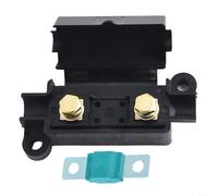 Yhenlovtt Inline per portafusibili Midi 40 A ABS costruzione in rame per sistemi elettrici 12 V/24 V/32 V, scatola fusibili in linea, base fissa antipolvere con foro di montaggio da 4,7 mm (30 A verde