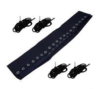 Yhenlovtt Kit di riparazione per sedia da spiaggia, tessuto a rete di ricambio, 160 x 43 cm, con 4 corde elastiche, per set di corde in nylon resistente per il restauro della sedia a sdraio, opzioni