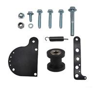 Yhenlovtt Kit tendicatena elettrico per bici con molla per moto da 49 cc, 66 cc, 80 cc, ABS + ferro resistente all'usura, argento (nero)