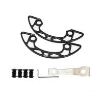 Yhenlovtt Lega di alluminio per corona per bici 104 per BCD per bicicletta, copertura protettiva per anello catena compatibile con pignone 30-40T (grigio 30-32T)