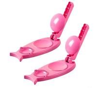 Yhenlovtt Macchina per ravioli 3 in 1 per non ravioli e empanadas, con manico e pressino per impastare per fare in casa, facile da usare, kit regolabile (rosa)