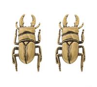 Yhenlovtt Maniglia per porta in ottone vintage con design scarafaggio decorativo per armadietti hardware in metallo per cassetto insetti tira decorazioni per la casa 4,52,1 cm (B)