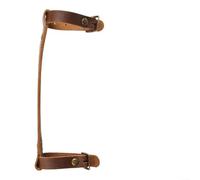 Yhenlovtt Maniglia per trasporto bicicletta cinghia per telaio semplice sollevamento bici e pelle variabile per telaio per il trasporto aiuto per la maggior parte (marrone)