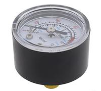Yhenlovtt Manometro per compressore d'aria, 0-180 PSI con filettatura G1/8, modelli Y40 Y50, compatibile con opzioni di guscio in plastica o ferro da 9,5 mm, 10 mm, 13 mm, plastica o ferro (C)