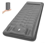 Yhenlovtt Materassino gonfiabile con sistema di gonfiaggio rapido e kit di riparazione (blu navy)