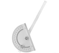 Yhenlovtt Mini sega da banco, calibro 180 mm x 90 mm, righello angolare con scanalatura a T, per sega circolare, strumento per la lavorazione del legno con grande, 18 x 9 cm, argento