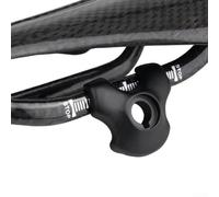 Yhenlovtt Morsetto reggisella in carbonio per sella 7 x 9 mm peso piuma per acciaio per reggisella per bicicletta clip per binari ovali o rotondi struttura ferroviaria nero
