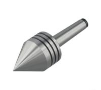 Yhenlovtt MT1 Centro contropunta resistente per tornio legno con punto a 60 gradi, cuscinetto a sfera per rotazione regolare, guarnizione antipolvere, argento (1 pz) (MT2)