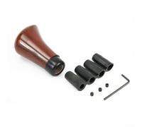 Yhenlovtt Noce Venatura del Legno Plus Filettatura Pomello Avere 3 per Inserti per M8/m10 Manuale Auto Interni Aggiornamento Fit Shift Vintage Gear Moderno Vehic