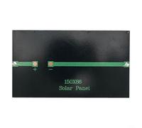 Yhenlovtt Pannello solare da 1,6 W, 5,5 V, per batterie da 3,7 V-5 V, 290 mA, portatile fai da te, con modulo in polisilicio, compatto, 150 x 86 mm, per campeggio all'aperto e ricarica del telefono (1