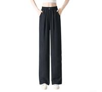 Yhenlovtt Pantaloni a gamba dritta in poliestere Spandex per le donne | 95% poliestere 5% spandex, modello tie-dye, design a vita alta, gamba dritta, abbigliamento quattro stagioni